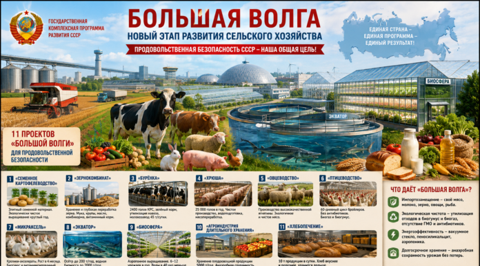 Большая Волга: 11 проектов для АПК — от картофеля до осетровых Комплексная программа развития СССР "Большая Волга"