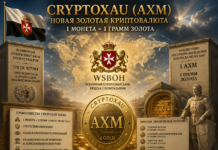 CryptoXau (AXM): новая золотая криптовалюта WSBOH — 1 грамм золота, 1 монета Всемирный Суверенный Банк Госпитальеров