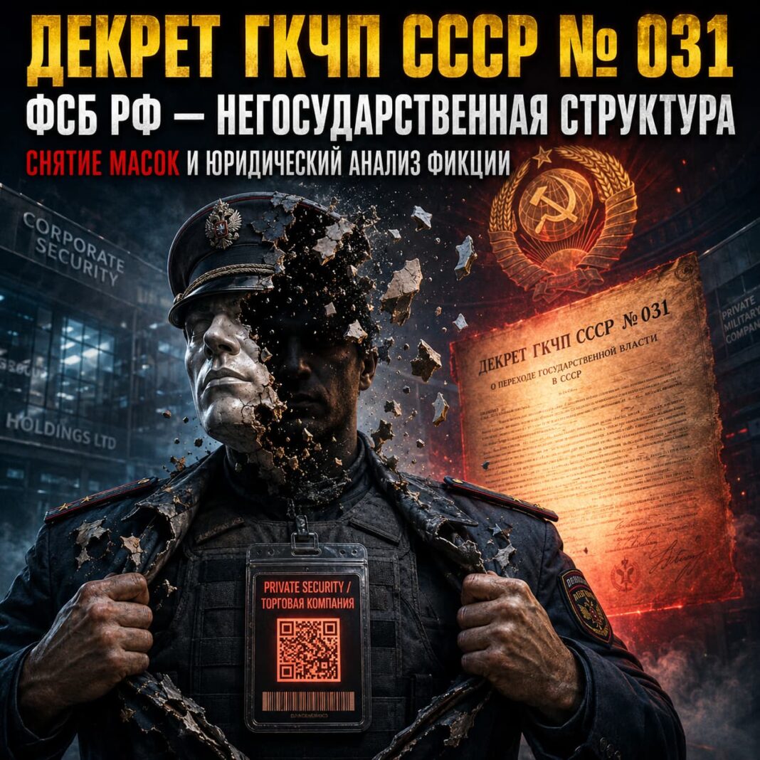 Декрет ГКЧП СССР № 031 о негосударственном статусе ФСБ РФ