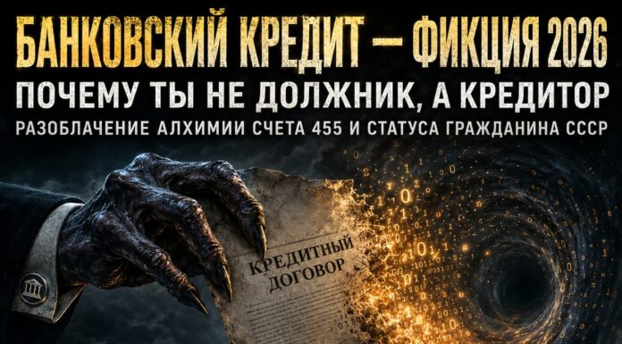 Банковский кредит — фикция 2026 Банковский кредит фикция 2026