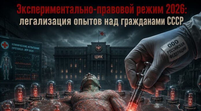 Экспериментально-правовой режим РФ 2026: легализация опытов над гражданами СССР Экспериментально-правовой режим
