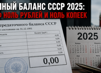 Передаточный баланс СССР 2025: почему у РФ ноль рублей и ноль копеек Передаточный баланс СССР 2025: у РФ ноль рублей и ноль копеек