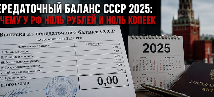 Передаточный баланс СССР 2025: почему у РФ ноль рублей и ноль копеек Передаточный баланс СССР 2025: у РФ ноль рублей и ноль копеек