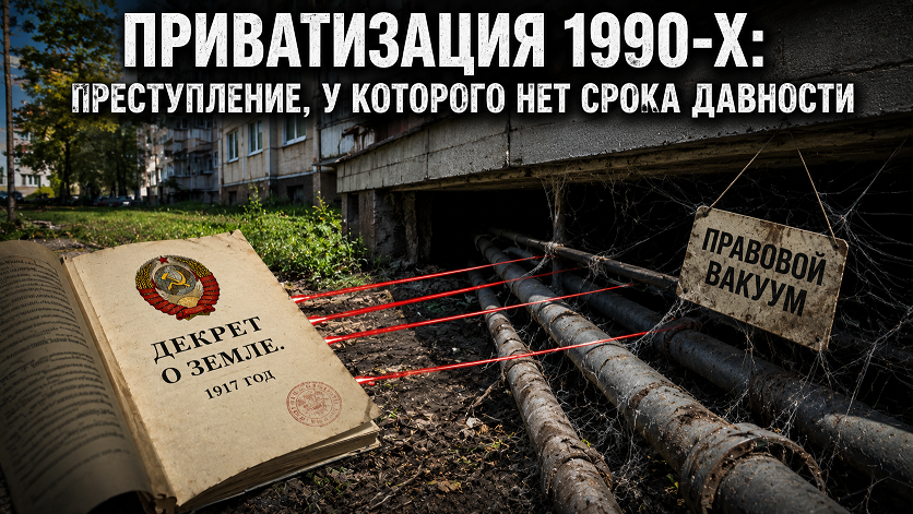 Приватизация 1990-х — длящееся преступление, у которого нет срока давности Приватизация 1990-х — длящееся преступление, у которого нет срока давности