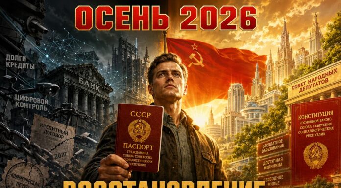 Осень 2026 года: восстановление суверенитета СССР, возвращение прав советских граждан — конец 35-летней коммерческой оккупации! Осень 2026