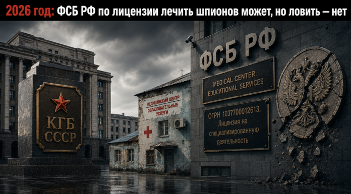 2026 год: ФСБ РФ по лицензии лечить шпионов может, но ловить — нет ФСБ РФ зарегистрирована как негосударственное учреждение с медицинской и образовательной лицензиями ОГРН 1037700012613