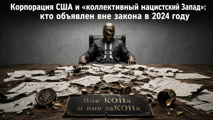 Корпорация США и «коллективный нацистский Запад»: кто объявлен вне закона в 2024 году Корпорация США и «коллективный нацистский Запад»: кто объявлен вне закона в 2024 году