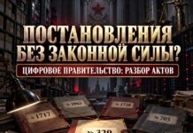 Ничтожные акты цифрового правительства: правовая оценка постановлений № 329, № 1717, № 1065, № 1738 и № 705