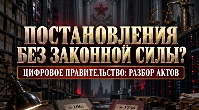 Ничтожные акты цифрового правительства: правовая оценка постановлений № 329, № 1717, № 1065, № 1738 и № 705