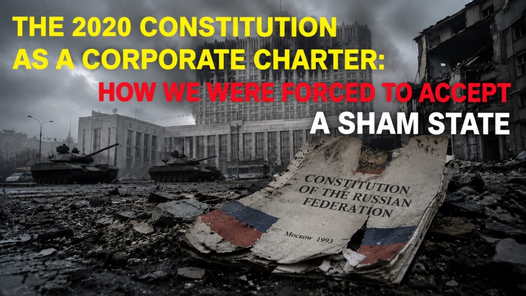 The 2020 Constitution as a Corporate Charter: How a Sham State Was Imposed on Us — English cover The 2020 Constitution as a Corporate Charter: How a Sham State Was Imposed on Us