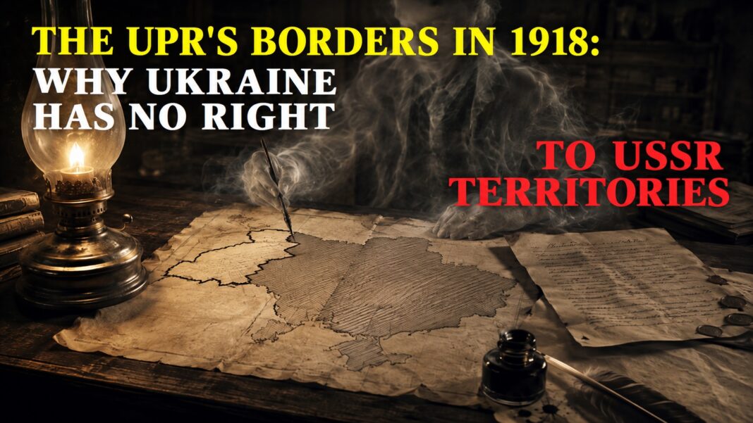 The UPR’s Borders in 1918: Why Ukraine Has No Right to USSR Territories