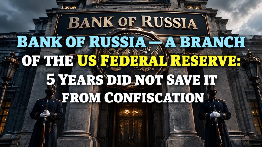 The Bank of Russia Is a Branch of the US Federal Reserve: 5 Years Did Not Save It from Confiscation — English cover The Bank of Russia Is a Branch of the US Federal Reserve: 5 Years Did Not Save It from Confiscation