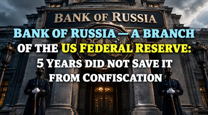 The Bank of Russia Is a Branch of the US Federal Reserve: 5 Years Did Not Save It from Confiscation The Bank of Russia Is a Branch of the US Federal Reserve: 5 Years Did Not Save It from Confiscation