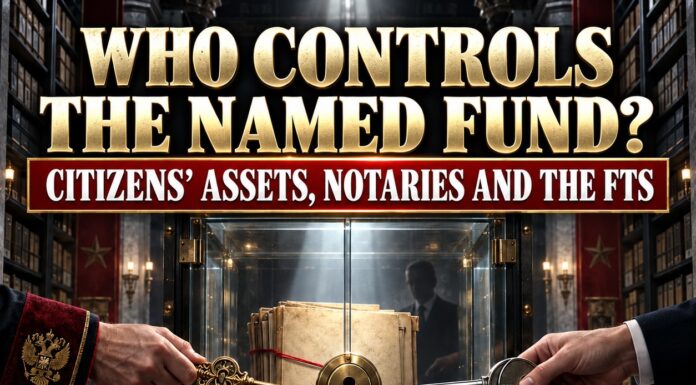 A USSR Citizen’s Named Fund: Obligations under International Law, Notarial Administration and Audit Deadlines A USSR Citizen’s Named Fund: Obligations under International Law, Notarial Administration and Audit Deadlines