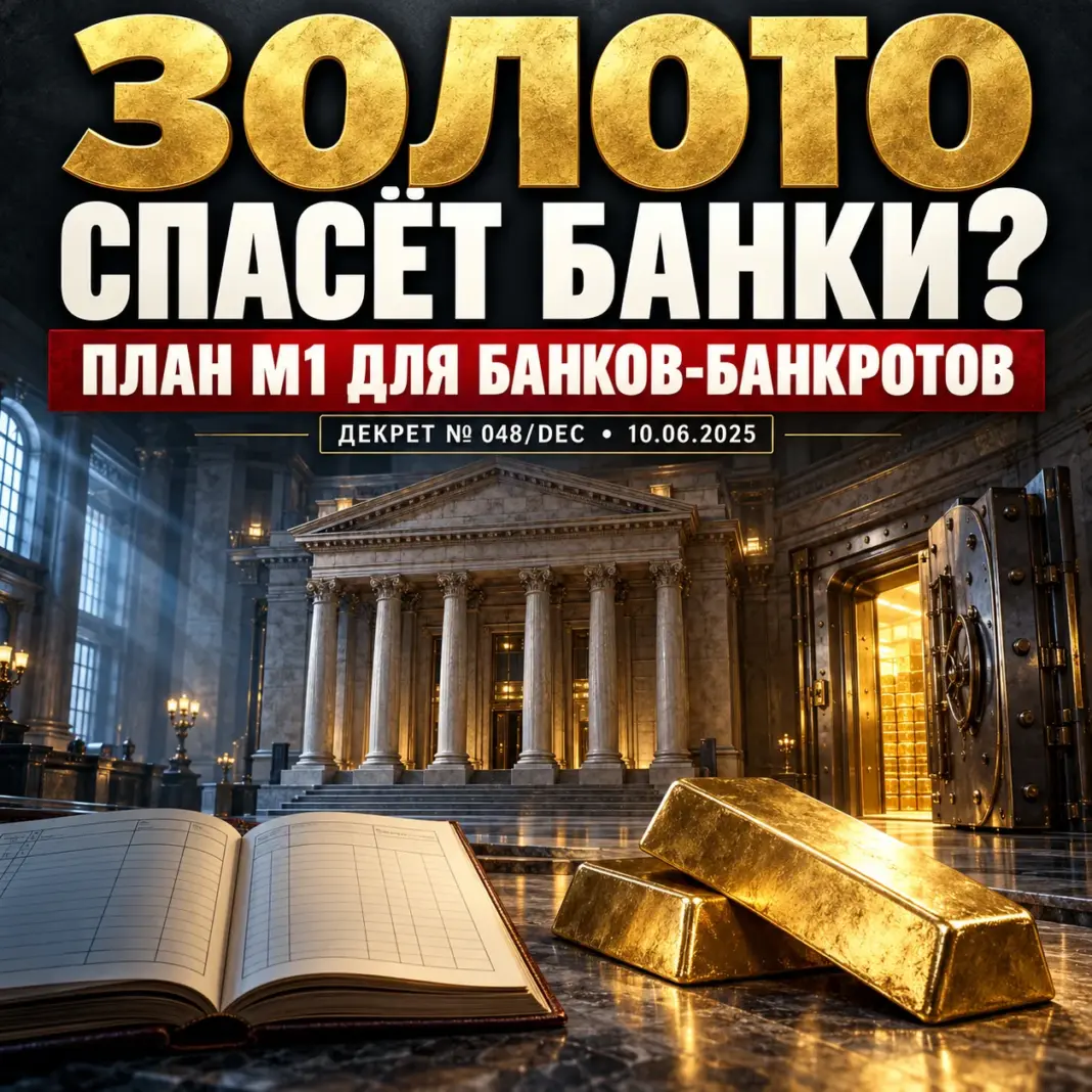От фиатных денег к золоту: М1 включило банки-банкроты в план финансового перехода От фиатных денег к золоту: М1 включило банки-банкроты в план финансового перехода