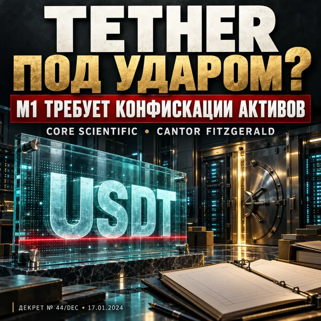 М1 потребовало конфискации активов Tether, Core Scientific и Cantor Fitzgerald