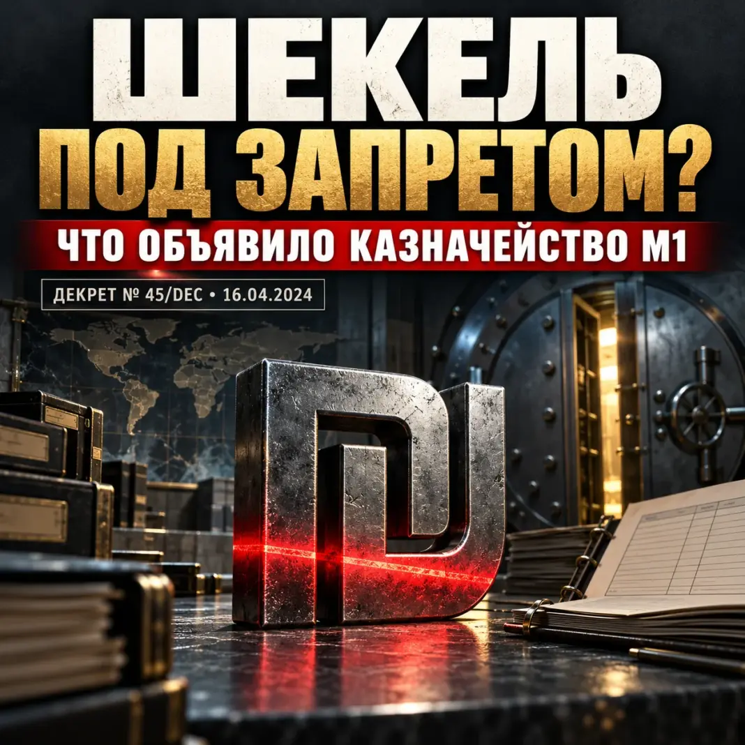 Шекель под запретом М1: Казначейство потребовало внести валюту в банковский стоп-лист Шекель под запретом М1: Казначейство потребовало внести валюту в банковский стоп-лист
