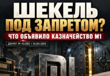 Шекель под запретом М1: Казначейство потребовало внести валюту в банковский стоп-лист Шекель под запретом М1: Казначейство потребовало внести валюту в банковский стоп-лист