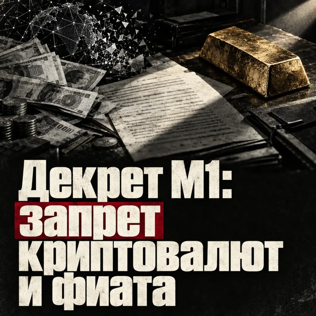 Казначейство М1 запретило фиатные валюты и криптовалюты, оставив хождение только золотым активам