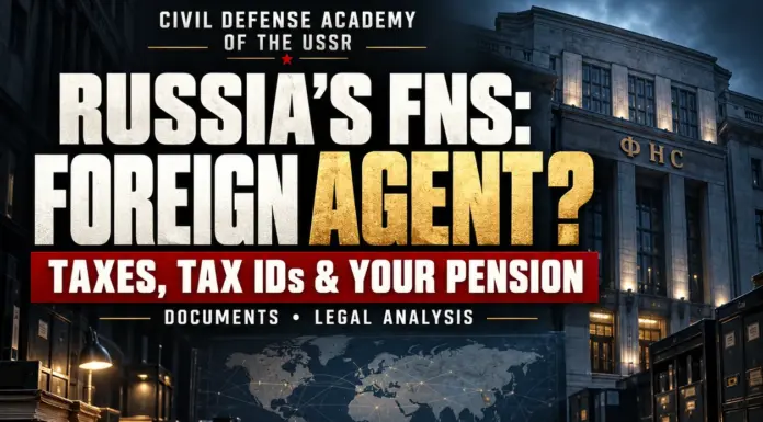The FTS as a Foreign Agent and Commercial Entity: Invalidity of TINs and Individual Record-Keeping, and USSR Pension Fund Obligations FNS as a Foreign Agent and Commercial Structure: Nullity of the INN, Individual Personalized Accounting, and Obligations of the USSR Pension Fund